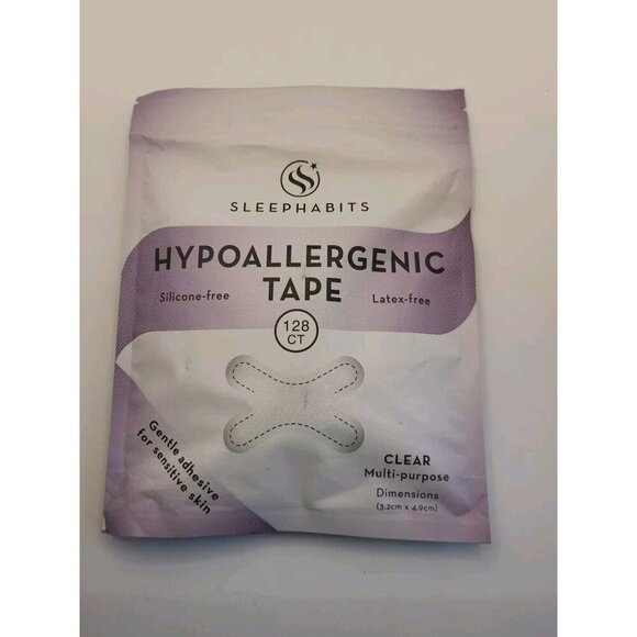 Sleephabits Mouth Tape 128 Strips Per Bag 256 Strips Total 2 Pk New Sealed - Picture 2 of 5